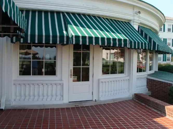 Storefront entrance awning — All Seasons Awnings, South Jersey
