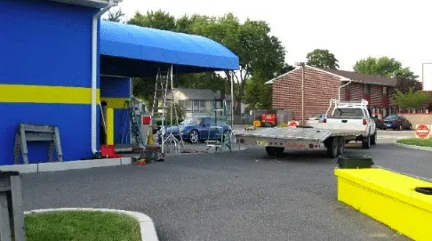 Restaurant patio awning — All Seasons Awnings, South Jersey
