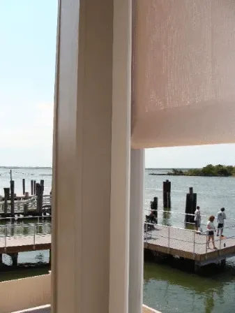 Retractable awning prepared for fall take-down — All Seasons Awnings, South Jersey