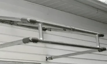 Bent awning frame repair — All Seasons Awnings, South Jersey