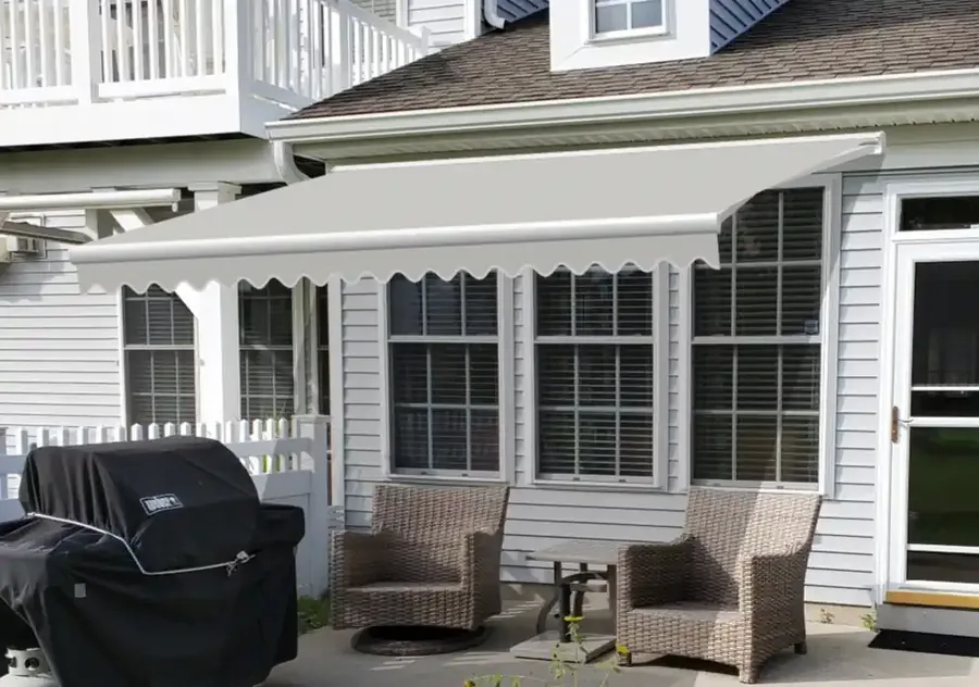 Retractable awning installed on a South Jersey home — All Seasons Awnings